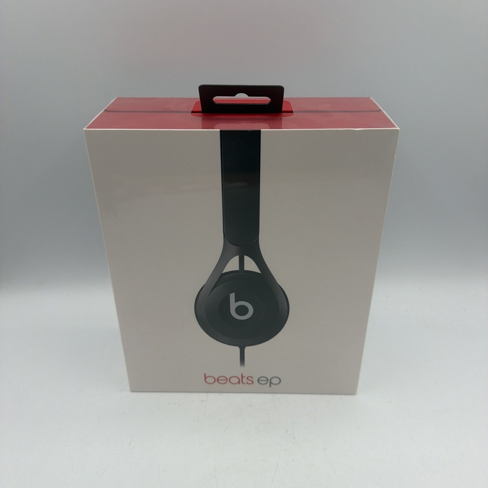 Beats EP Wired On-Ear Headphones Built-In Mic Controls Black ML992LL/A NEW